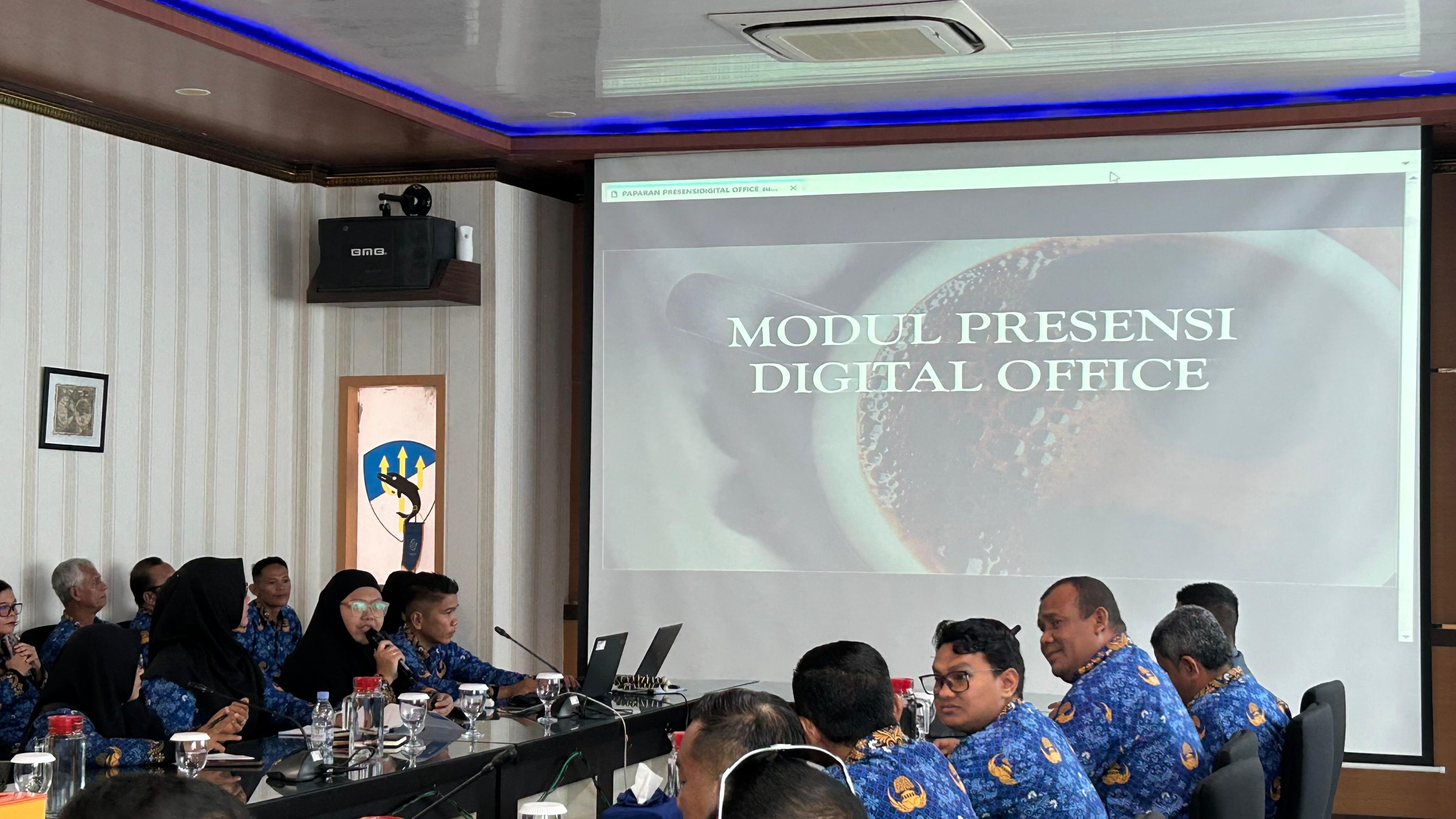 Kantor KSOP Kelas I Dumai melakukan Kegiatan Sosialisasi Presensi Digital Office
